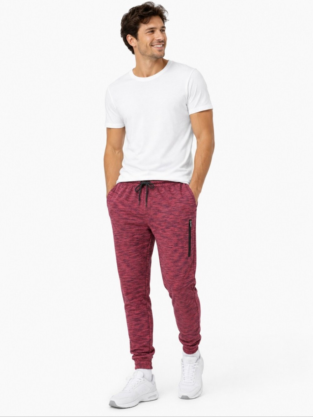 Logan & Marten Red & Black Sport NYC Men's Joggers Size Medium